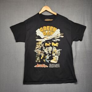 Green Day Dookie Band Concert T Shirt Mens Large Black Cotton Modern